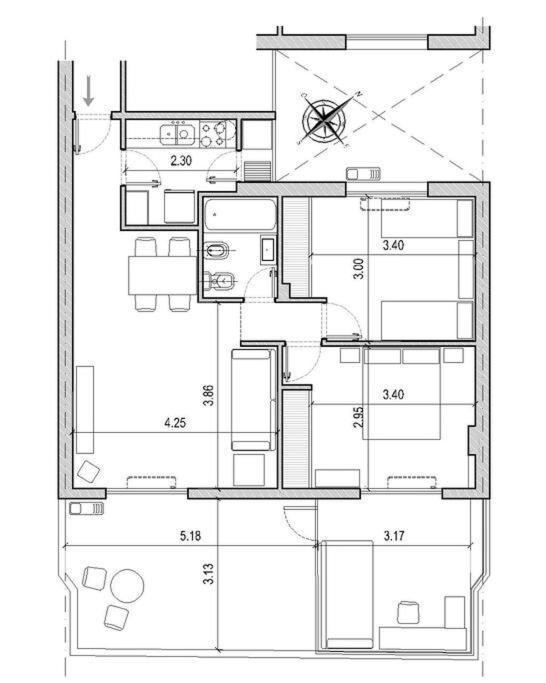 Hermoso Departamento Completo Con Terraza, Palermo Buenos Aires